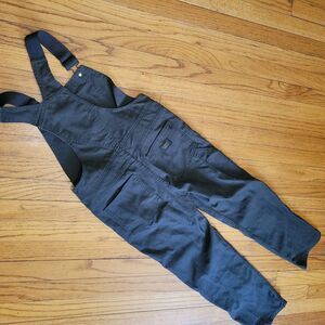 REI Co-op Kids M 10/12 Charcoal Trailsmith Canvas Overalls Bibs Outdoor Cargo